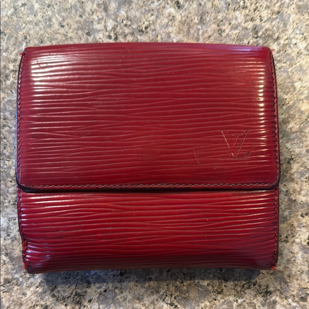 Louis Vuitton Textured Wallet RED